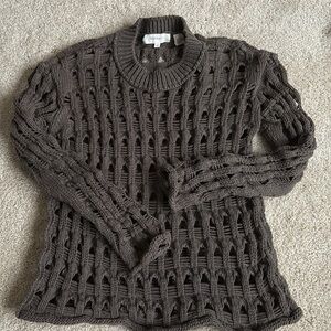 Inhabit cotton/cashmere blend loose knit sweater